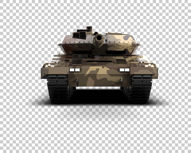Armored tank building isolated on background 3d rendering illustration