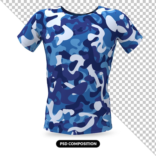 Army shirt 3d mock up aislado psd premium