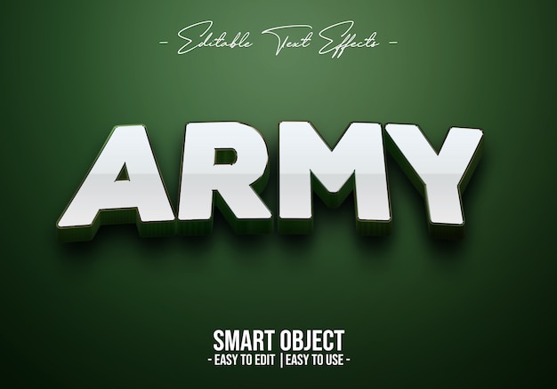 Army Text Style Effekt