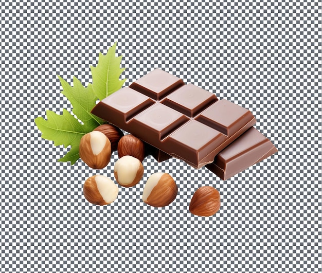 Aromático Hersheys Symphony Creamy Milk Chocolate com avelãs isoladas em fundo transparente