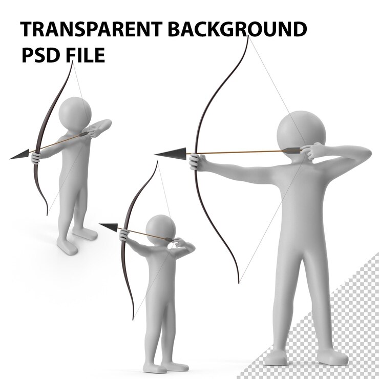 PSD arquero ficticio png