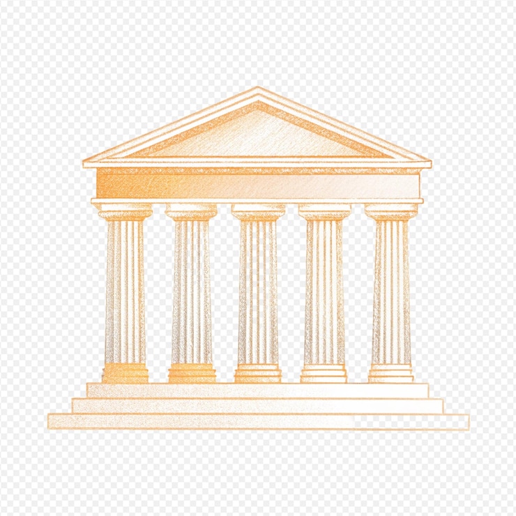 PSD arquitectura clásica edificios gubernamentales de estilo grecorromano columnas blancas