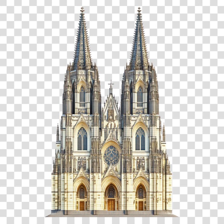 PSD arquitetura da catedral de colônia, png