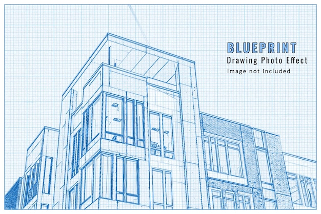 Arquitetura projeto esboço desenho efeito maquete