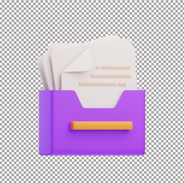 Arquivo de arquivo 3D renderizado