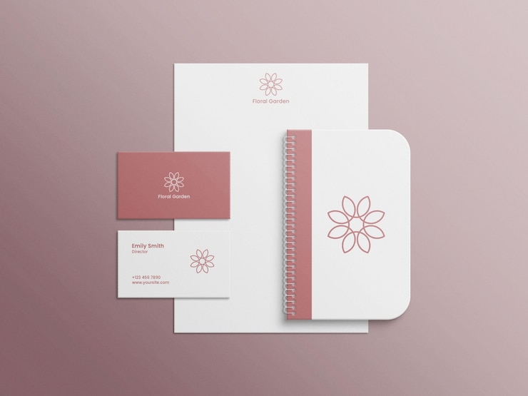 PSD arquivo de modelo minimalista de papelaria