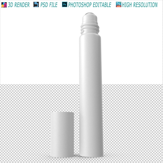 Arquivo PSD 3D de produtos cosméticos