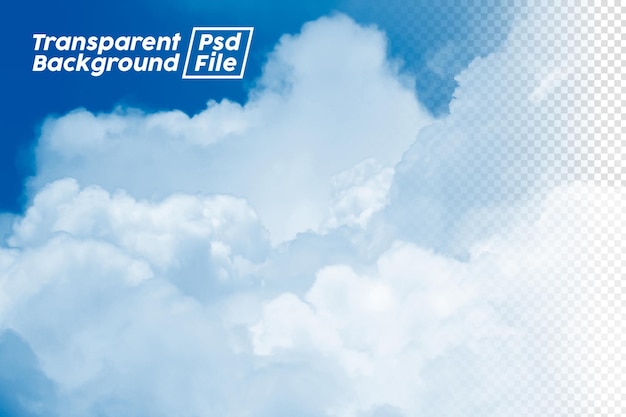 Arquivo Psd de fundo transparente Png em nuvem