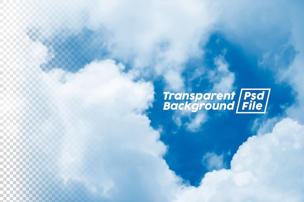 Arquivo Psd de fundo transparente Png em nuvem