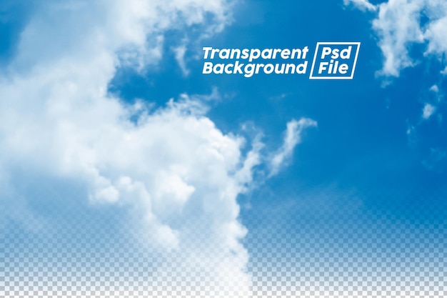 Arquivo Psd de fundo transparente Png em nuvem
