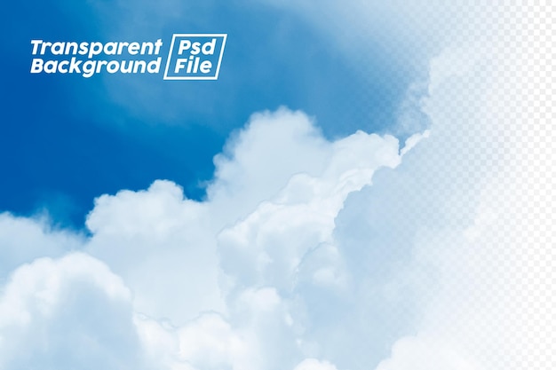 Arquivo Psd de fundo transparente Png em nuvem