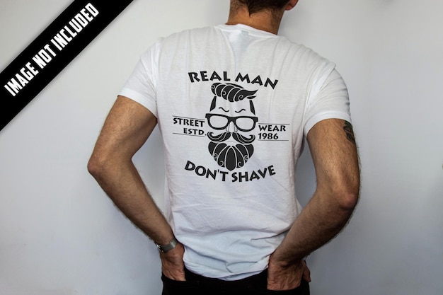 Arquivo PSD de maquete de camiseta realista