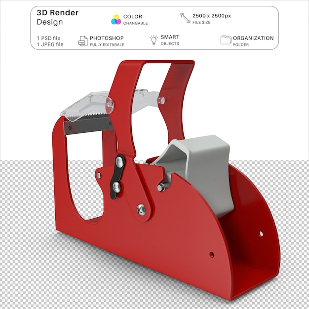 PSD arquivo psd de modelagem 3d da máquina de fita