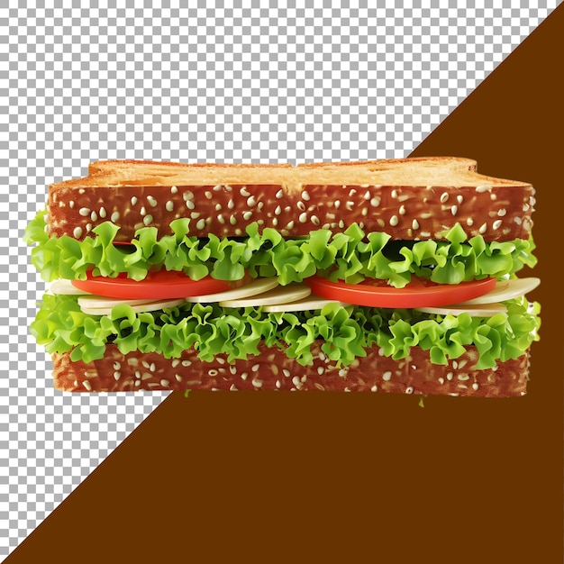 PSD arquivo psd premium png de sanduíche contra fundo branco