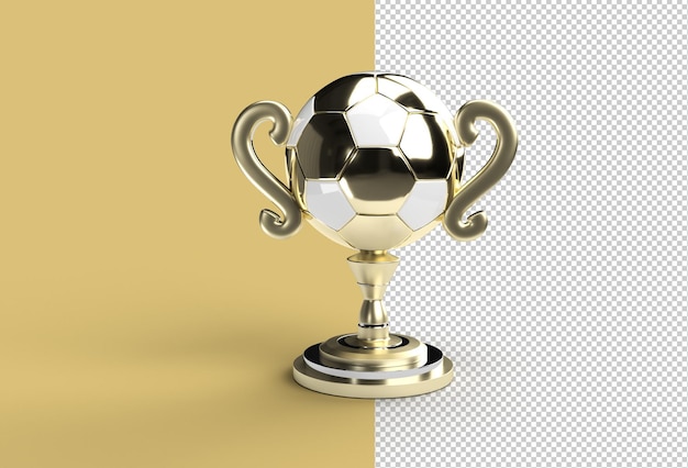 Arquivo PSD transparente da Copa do troféu de futebol.