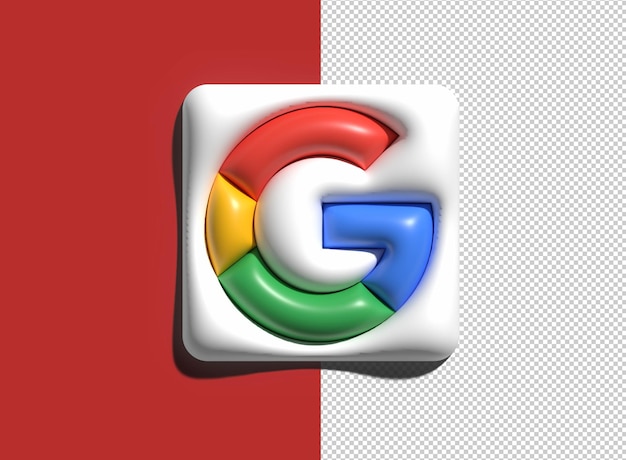 Arquivo psd transparente de logotipos do google