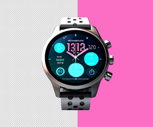 Arquivos psd de renderização de fundo 3d de smartwatch e ícone de smartwatch