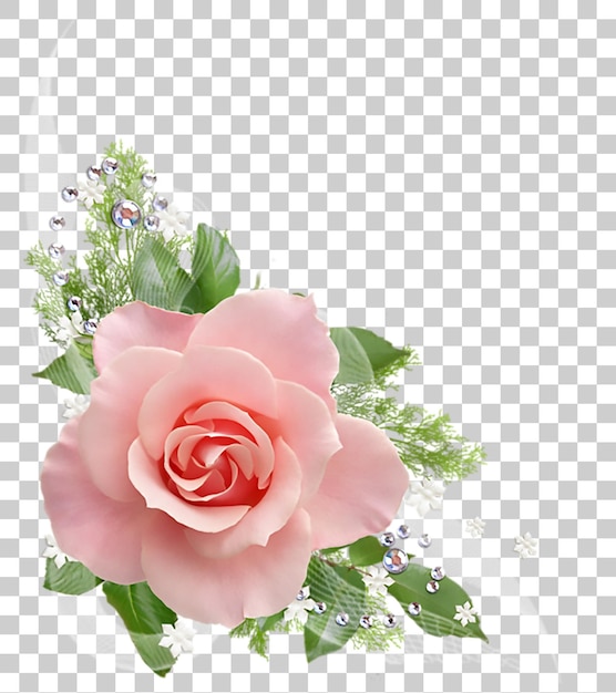 Arrangement der rosa Ecke