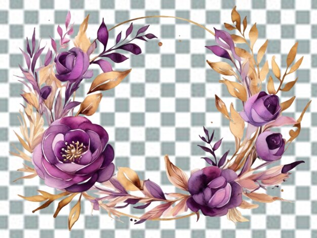 PSD arrangement de fleurs violettes