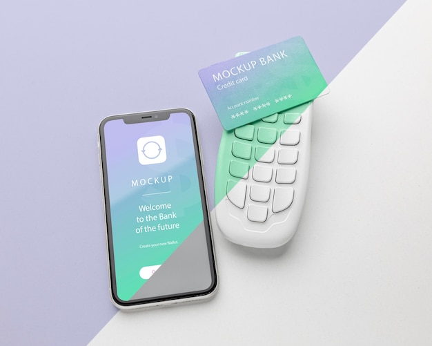 Arrangement Avec Maquette D'application De Paiement Pour Smartphone