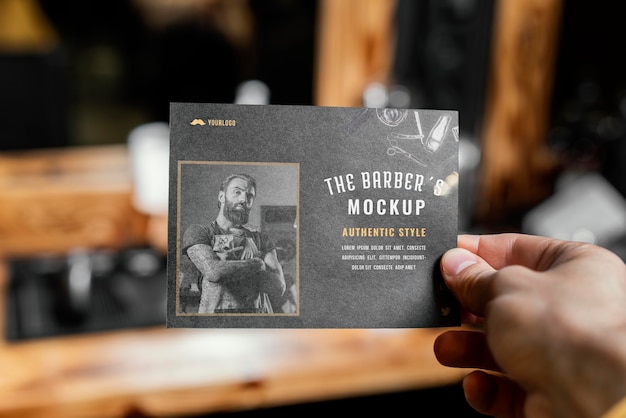 Arrangement mit Barber Shop Element Mock-up
