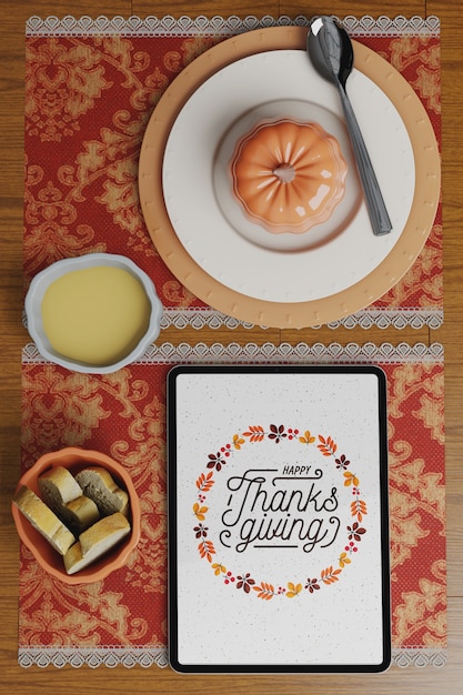 Arrangement De Table Pour Le Jour De Thanksgiving