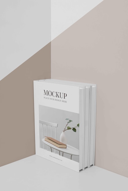 Arranjo da capa do livro de mock-up