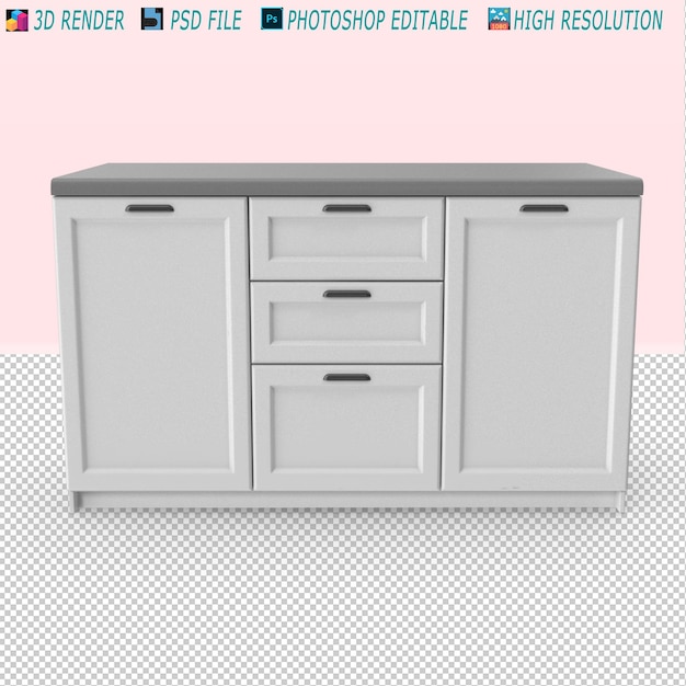 Arredi da cucina 3D PSD