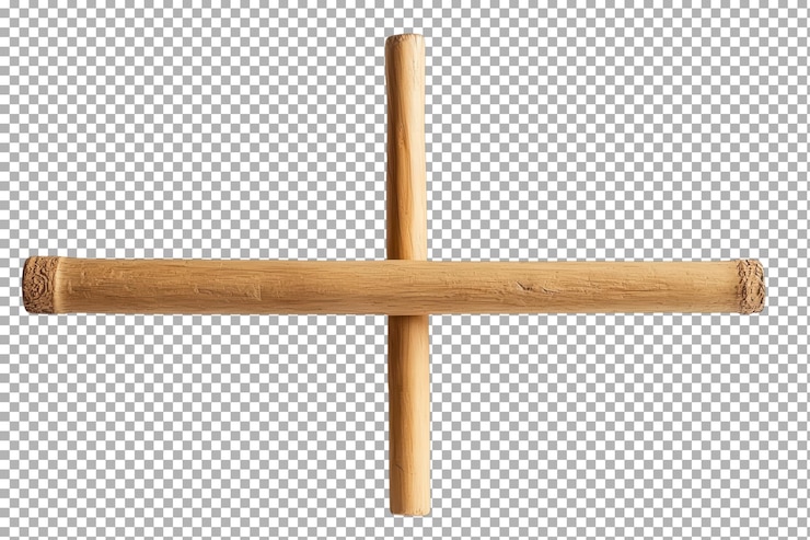 PSD arreglo geométrico único de palos de bambú sobre un fondo blanco que muestra un diseño y textura artísticos simples