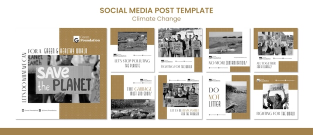 Arrêtez les publications sur les réseaux sociaux sur le changement climatique