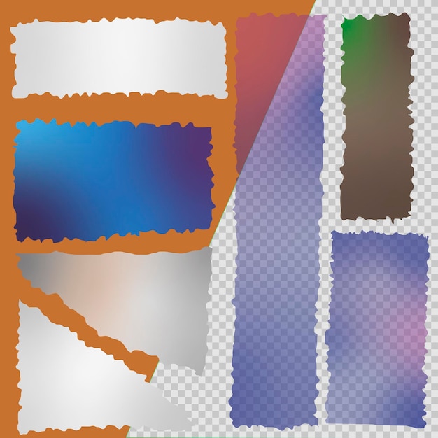 PSD arrière-plan abstrait découpé en papier tron coloré