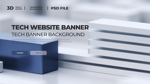 Arrière-plan de la bannière technique du site Web