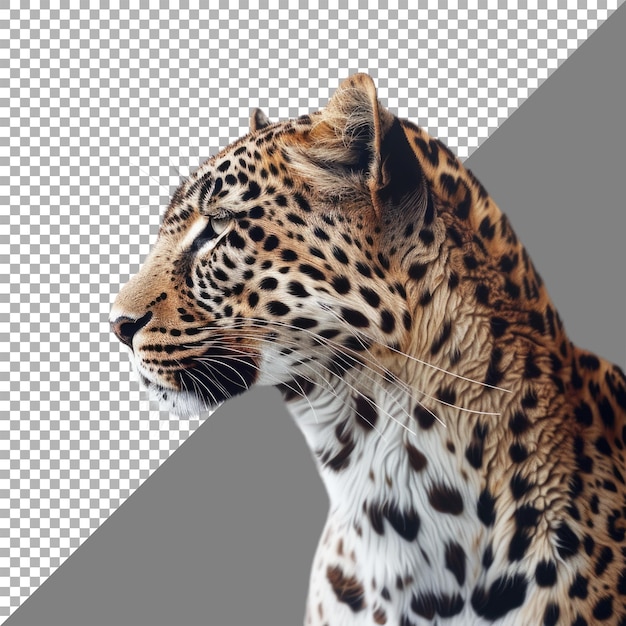 PSD arrière-plan blanc de léopard