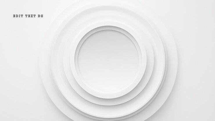 PSD arrière-plan de cercles concentriques blancs abstraits