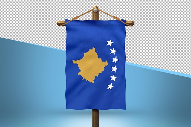 Arrière-plan De Conception Du Drapeau Du Kosovo