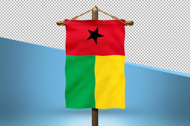 PSD arrière-plan de conception du drapeau de la guinée