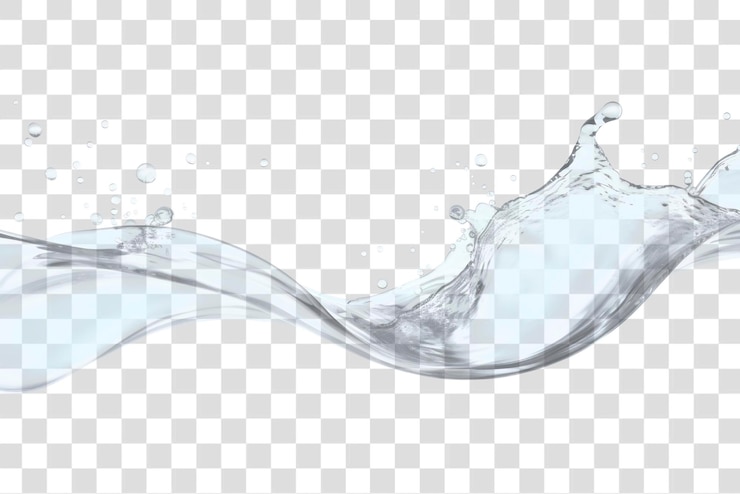 PSD arrière-plan d'eau liquide png arrière-plan blanc à bulles