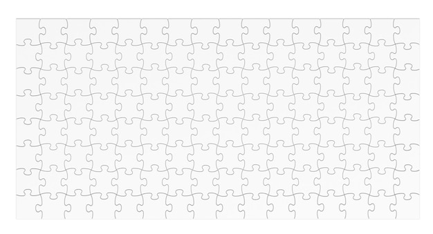 Arrière-plan de énigmes blanches Enigmes de grille modèle vide rendu 3D isolé sur un fond transparent