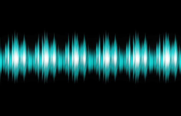 Arrière-plan équalisateur de mélodie audio de style ondulé pour concert de musique