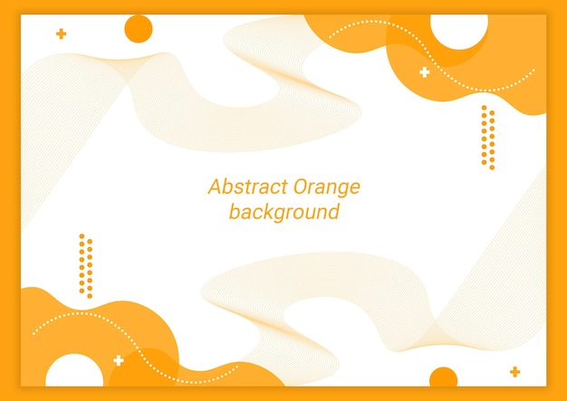 Arrière-plan géométrique orange abstrait