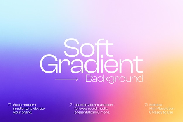 Arrière-plan en gradient doux pour le Web et les médias sociaux