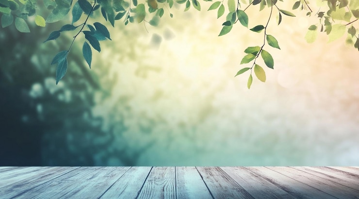 PSD arrière-plan de jardin avec des feuilles vertes peut être utilisé pour l'affichage ou le montage de vos produits