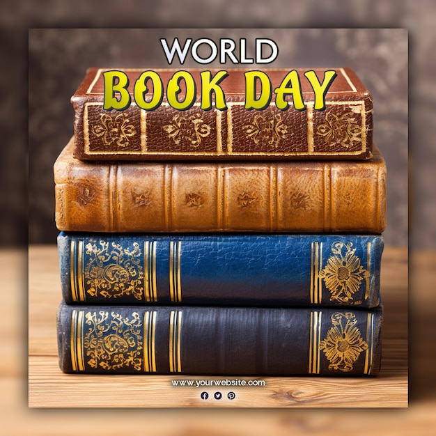 Arrière-plan De La Journée Mondiale Du Livre