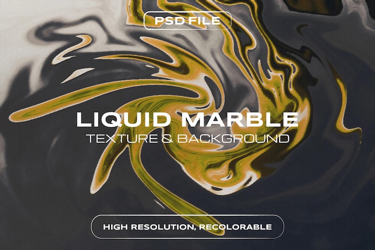 PSD arrière-plan en marbre liquide