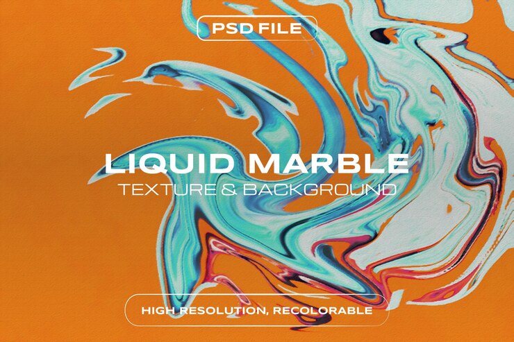 PSD arrière-plan en marbre liquide