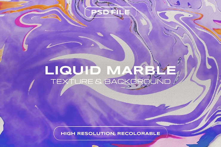 PSD arrière-plan en marbre liquide