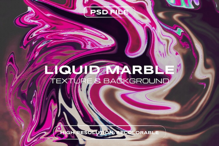 PSD arrière-plan en marbre liquide
