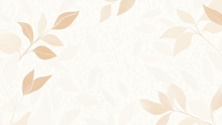 PSD arrière-plan à motif de feuille beige élégant