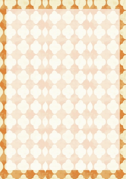 Arrière-plan à motifs floraux orange et blanc