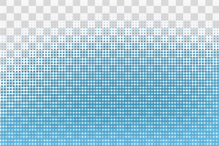 PSD arrière-plan de mouvement de grille en png avec un motif d'effet demi-ton bleu